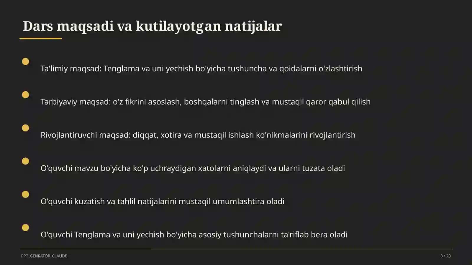 Tenglama va uni yechish (5-sinf) 3