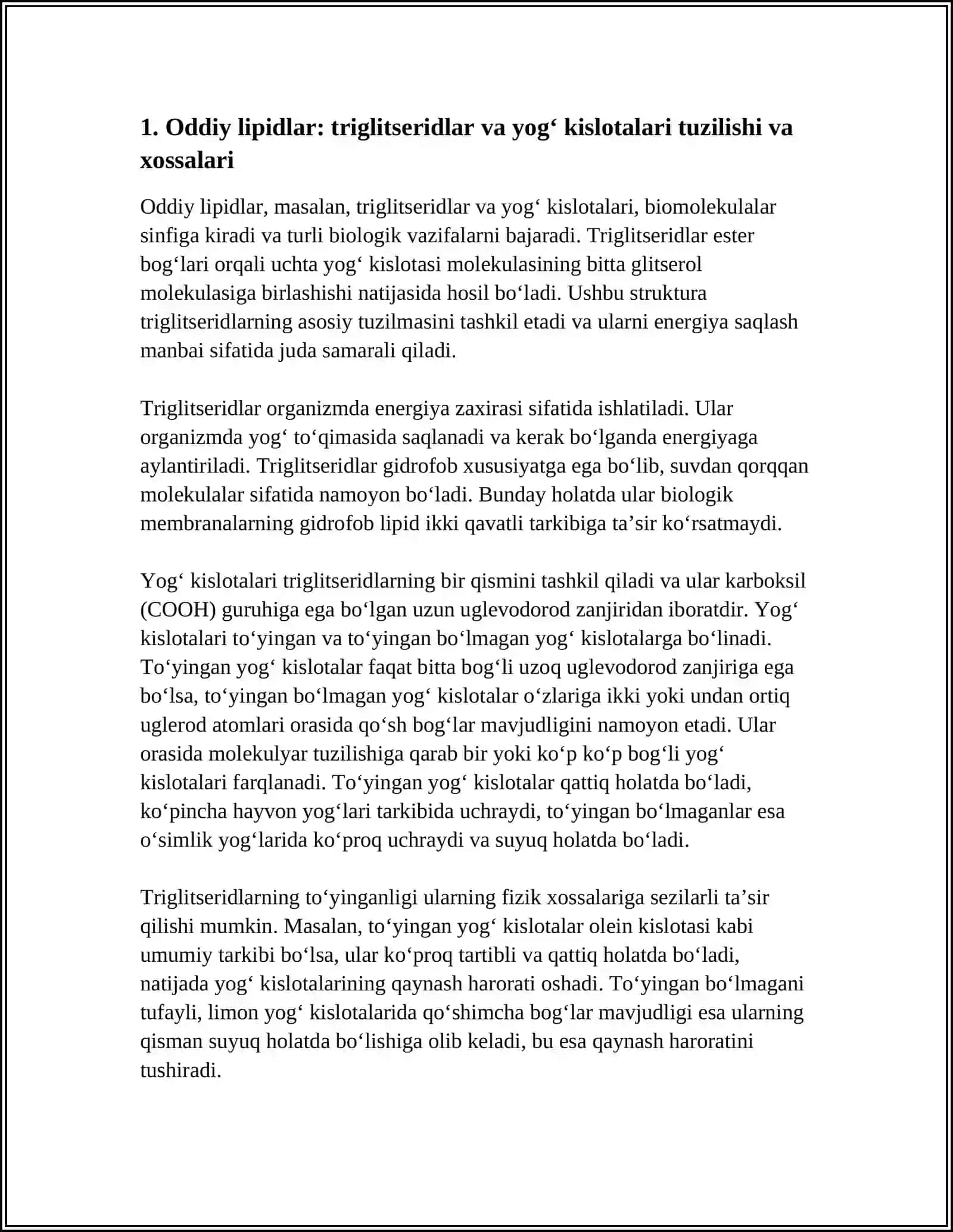 Oddiy lipidlar 3