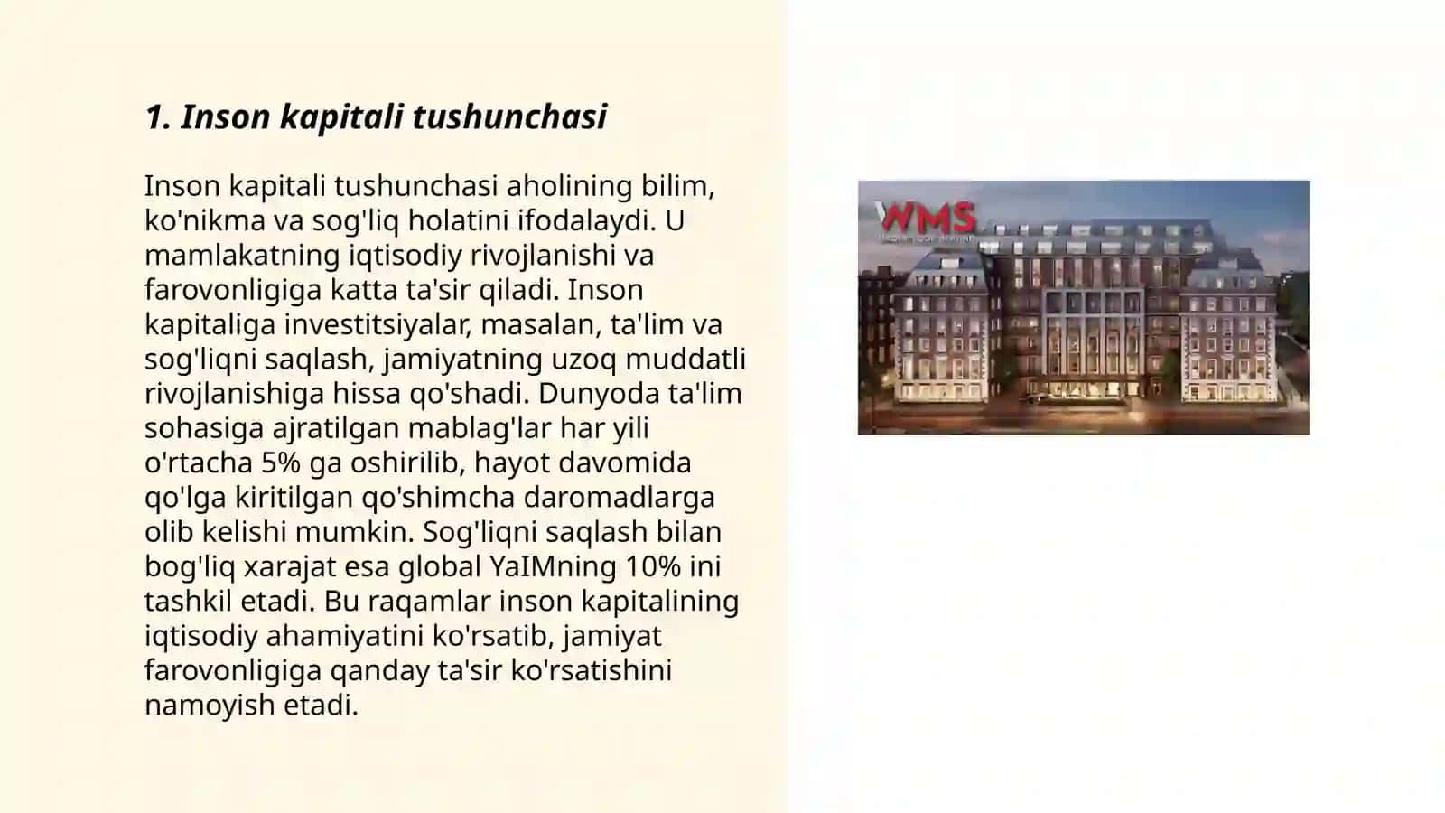 Adolatli ijtimoiy siyosat yuritish inson kapitalini rivojlantirish 3