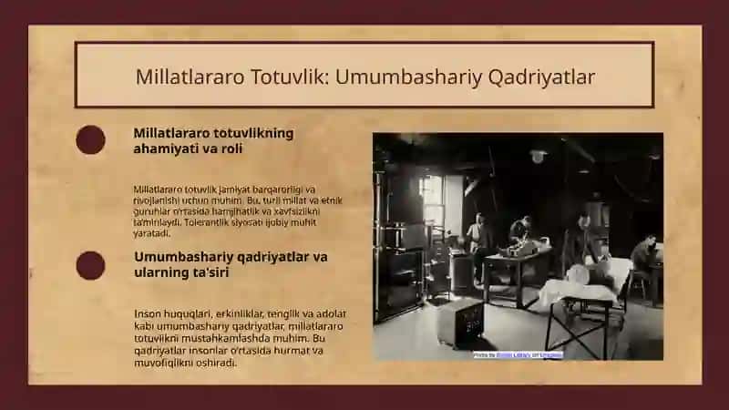 Oʻzbekistonda tolerantlik va millatlararo totuvlikni taminlashning tarixiy ildizlari va demokratik prinsiplari 3