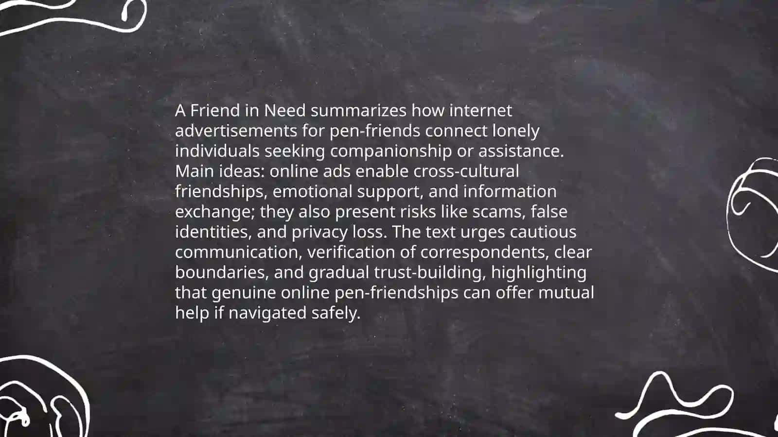 Internet Advertisements for Pen-friends 3