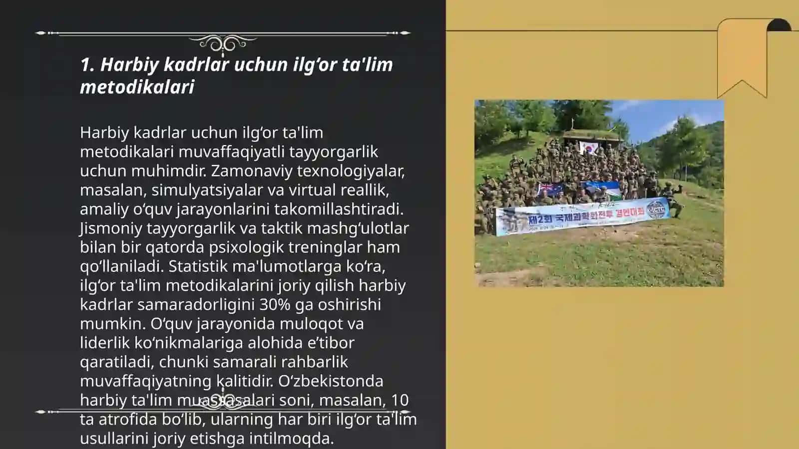 Harbiy Kadr organi faoliyatini takomillashtirishga yo‘naltirilgan ilg‘or milliy va xorijiy tajribalar aks etirilgan Abdurazzoqov Kozimjon Botirjon o‘g‘li 3