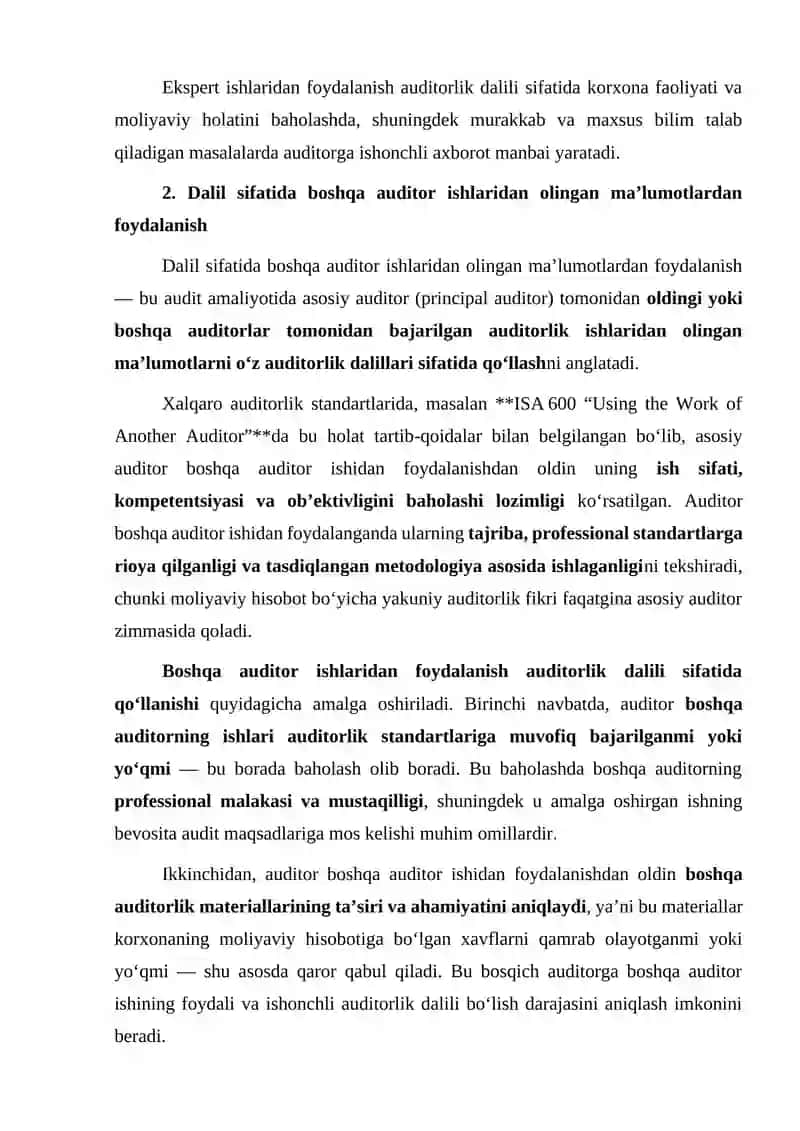 Auditorlik dalillar 3