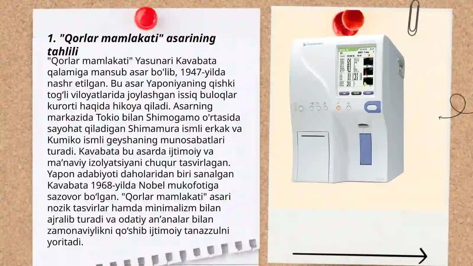 Qorlar mamlakati asarining tahlili 3