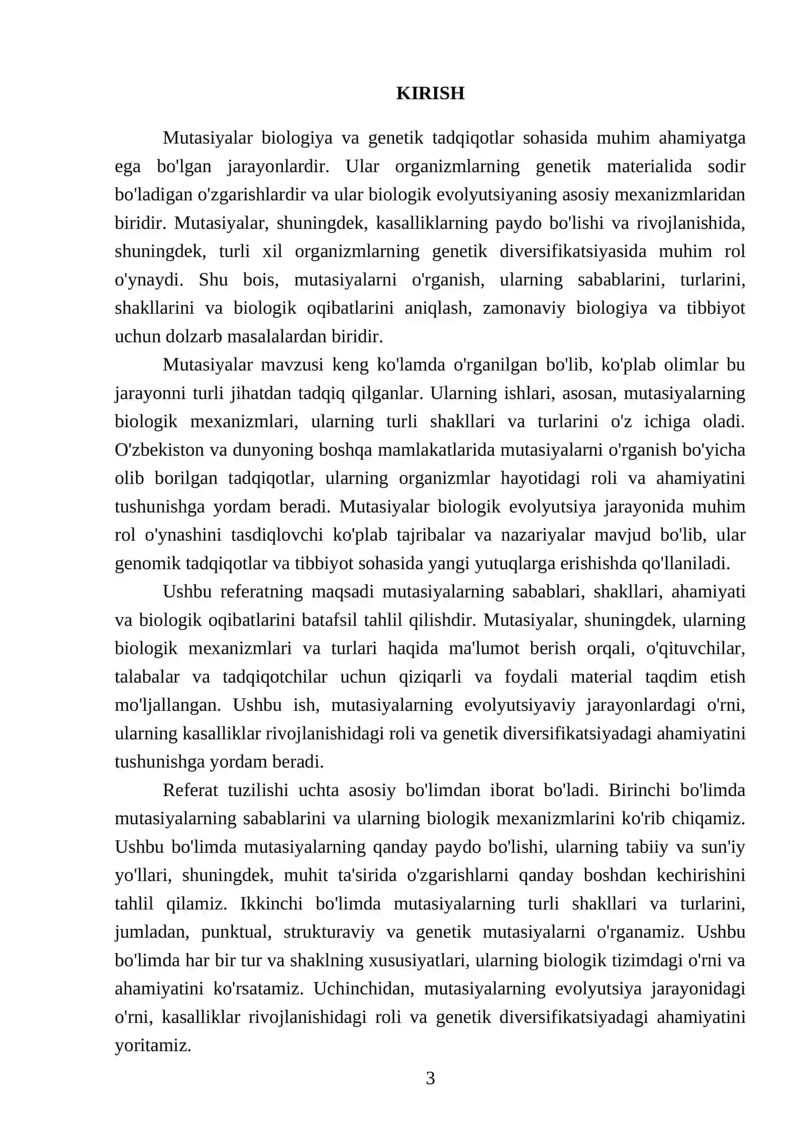 Mutasiaya: sababi, shakli, ahamiyati va biologik oqibatlari 3