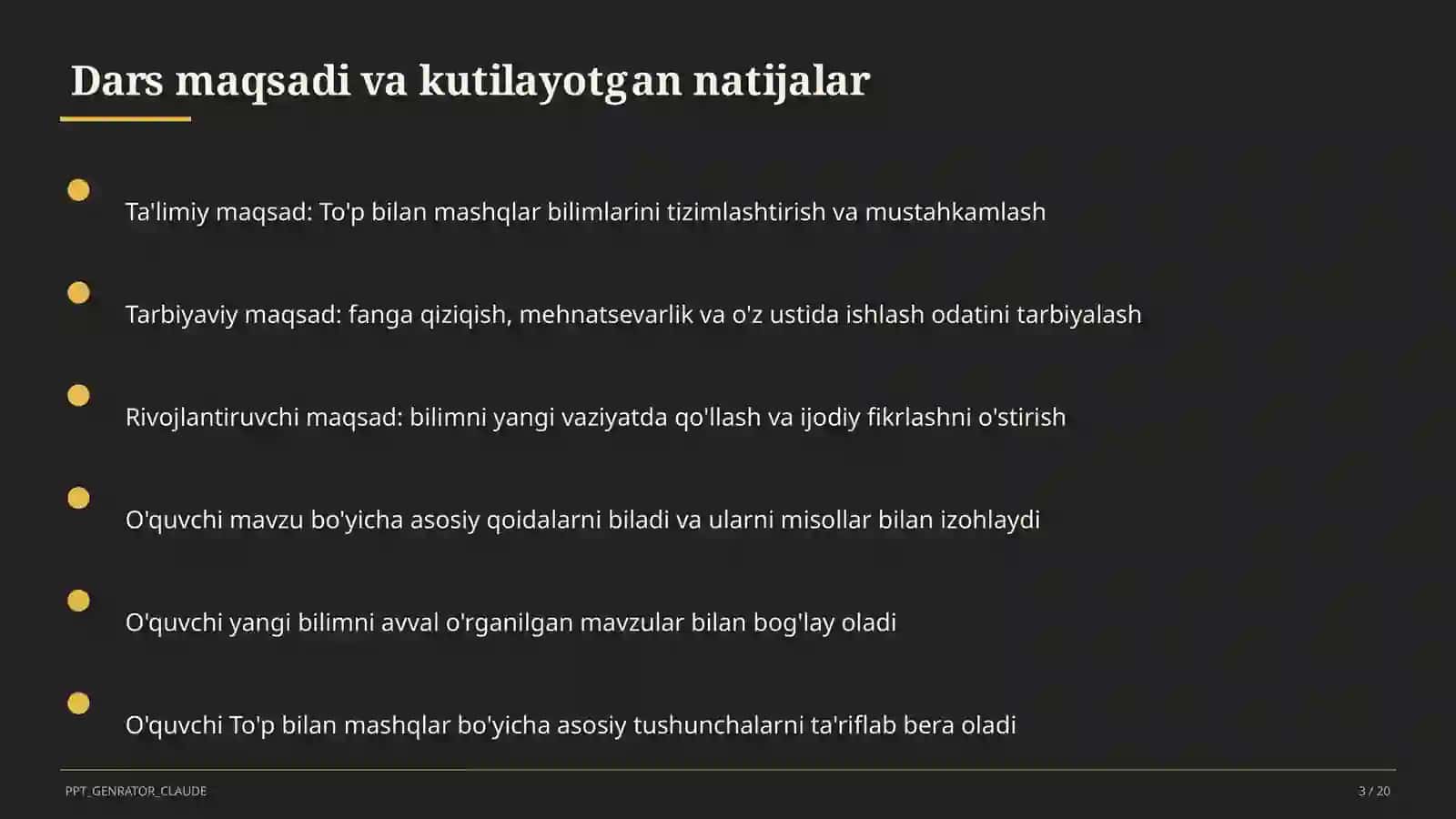 To'p bilan mashqlar (2-sinf) 3