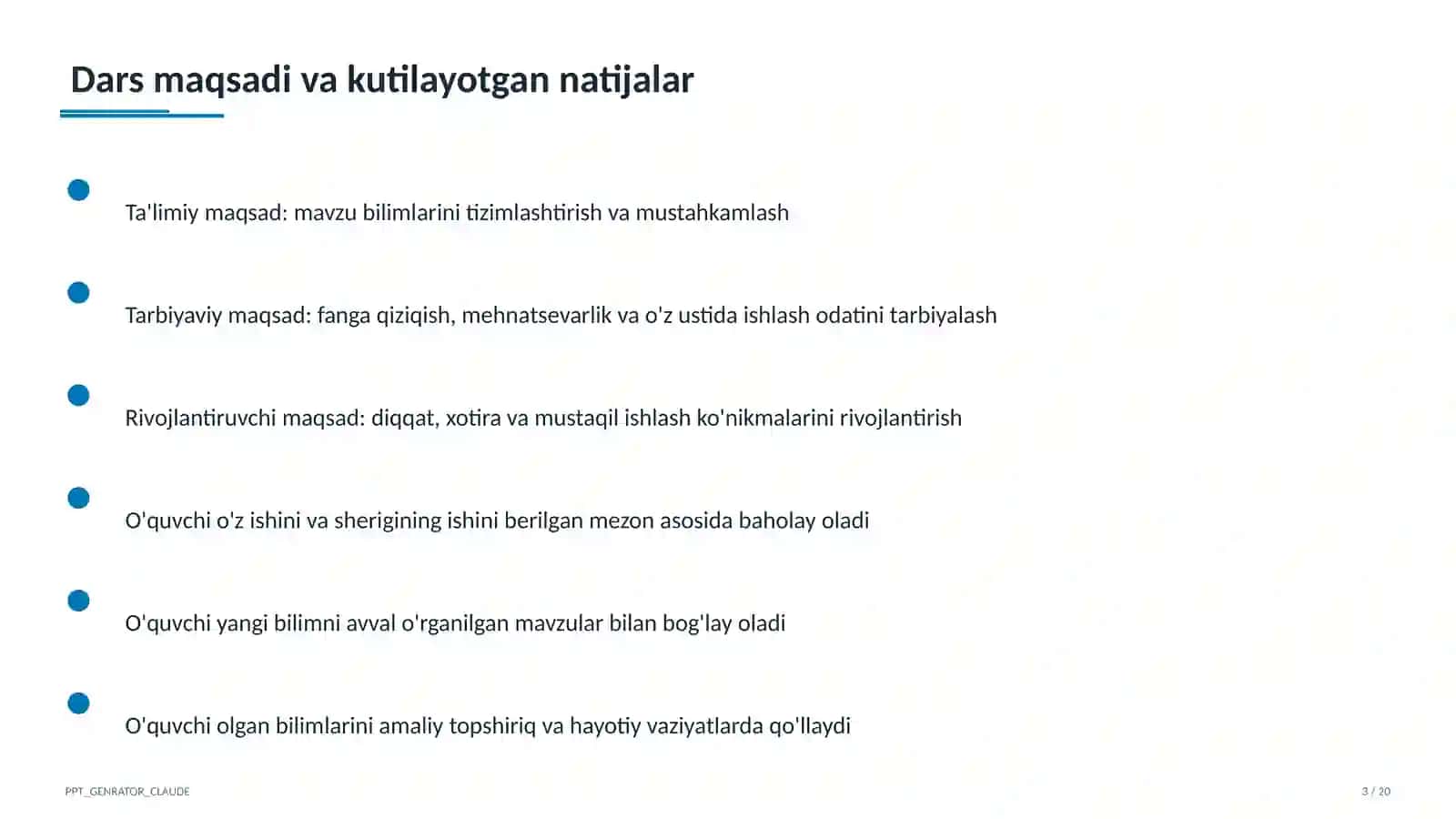 Natural ko'rsatkichli daraja va uning xossalari (7-sinf) 3