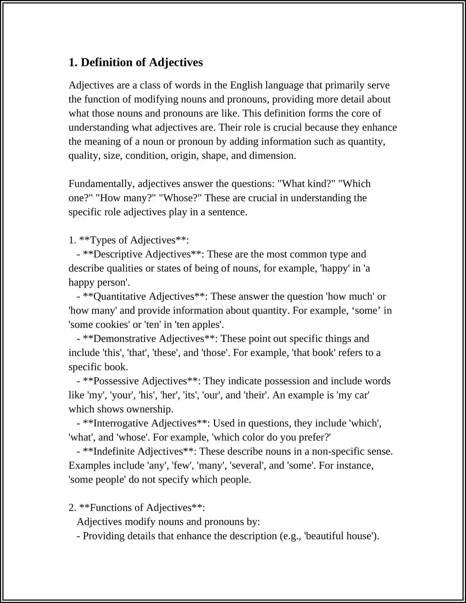 ADJECTIVE 3