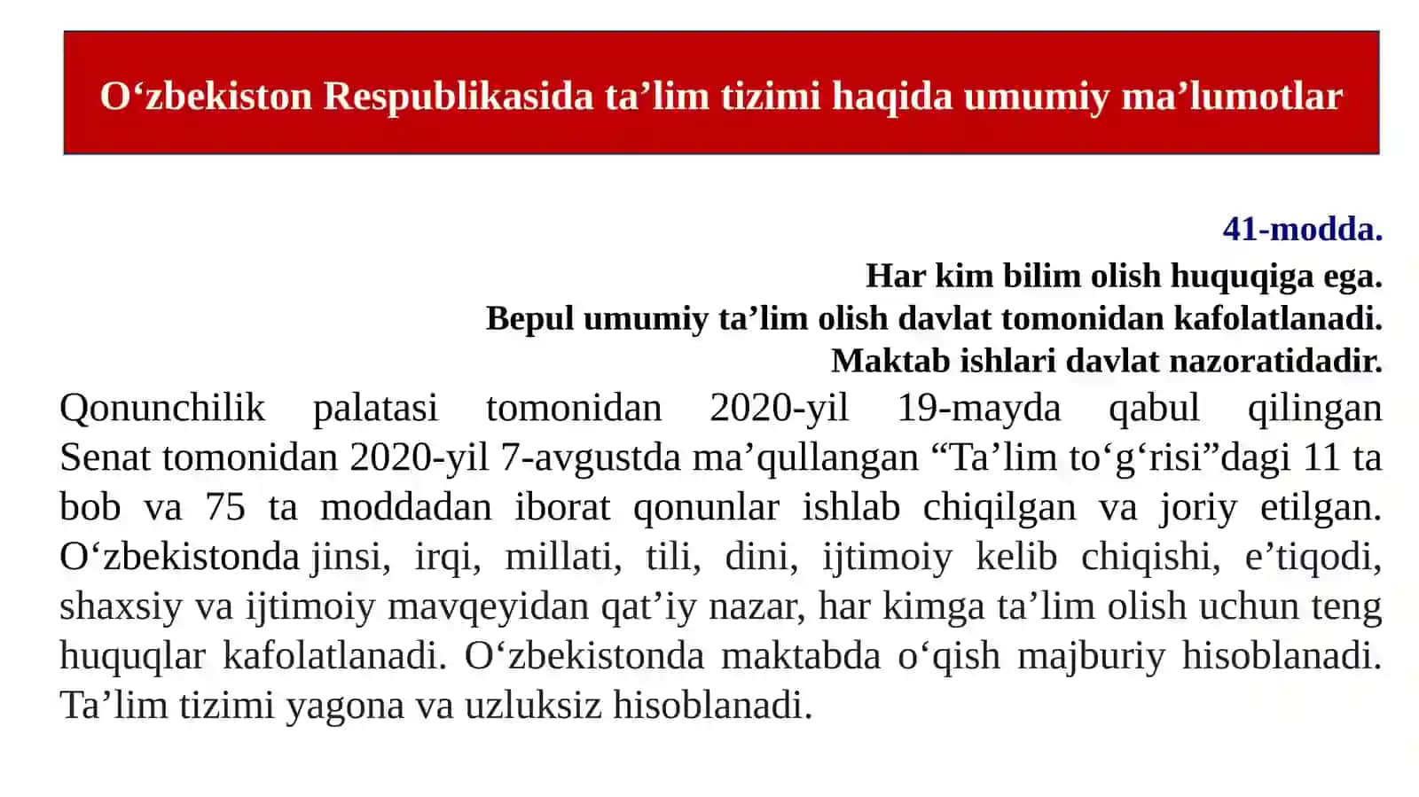 Respublikamizda ta'lim tizimining huquqiy asoslari 3