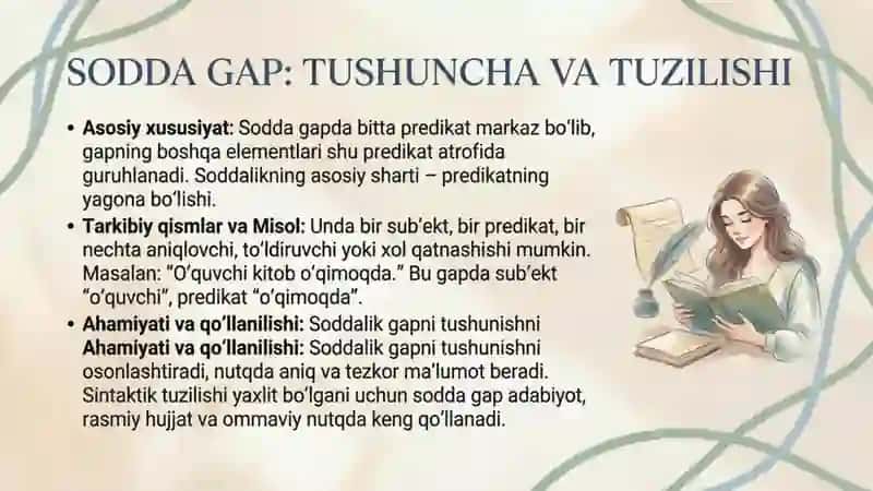 Gapning tuzilish jihatdan turlari. Gapning ifoda maqsadiga ko‘ra turlari 3
