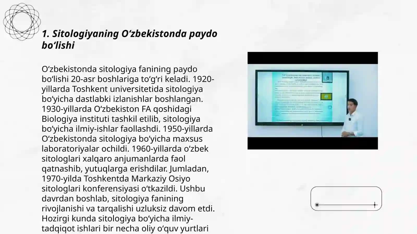 Oʻzbekistonda sitologiya fanining rivojlanish tarixi 3