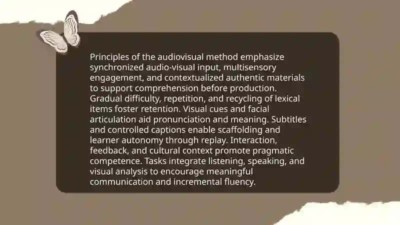 Audiovisual Method learn with videos 3
