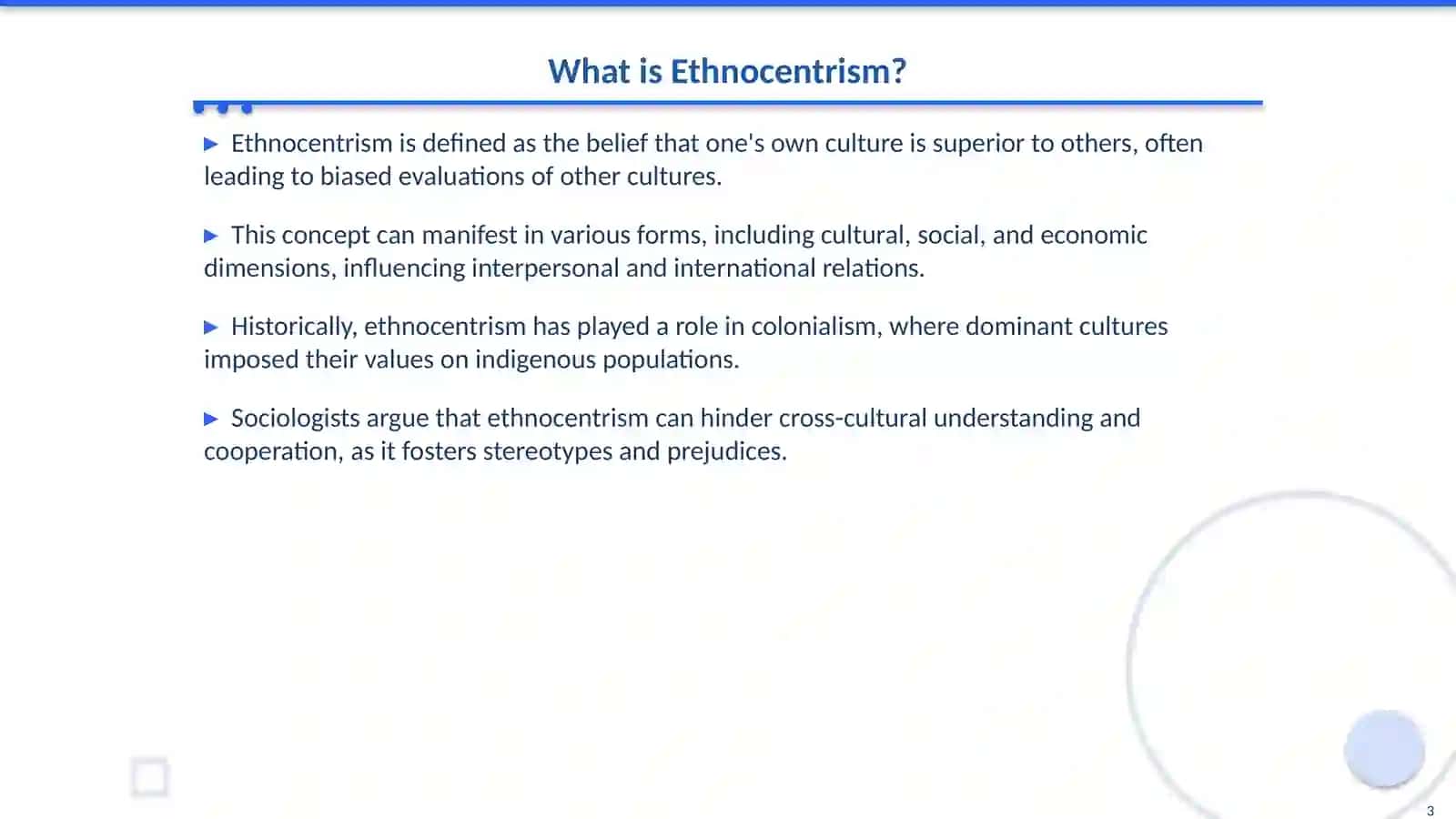 Understanding Ethnocentrism: A Critical Analysis 3