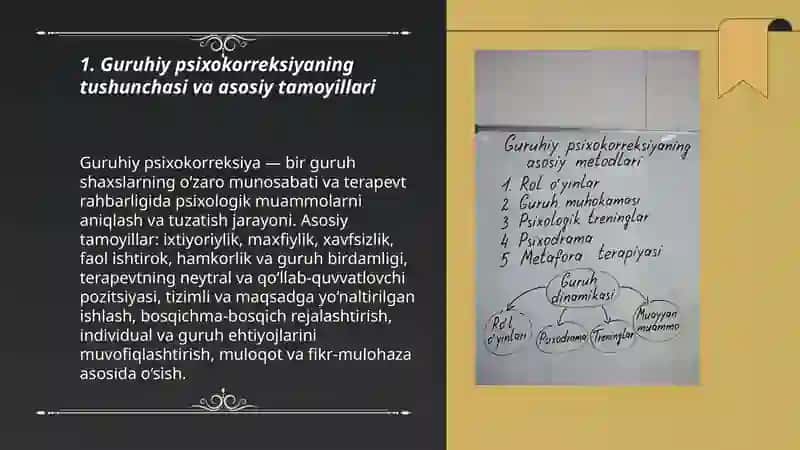 Guruhiy psixokorreksiyaning asosiy metodlari 3