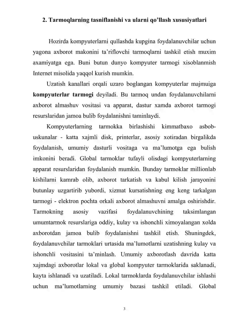 Kompyuter tarmoqlari va ularning turlari 3
