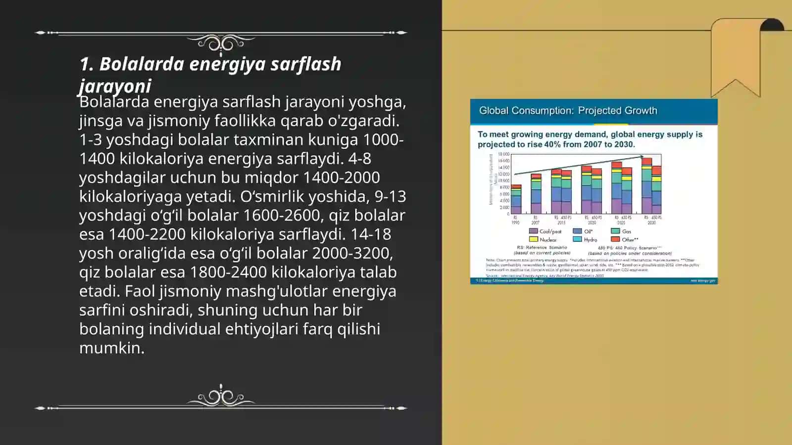 Bolalarda energiya sarflanishining o'ziga xos xususiyatlari 3