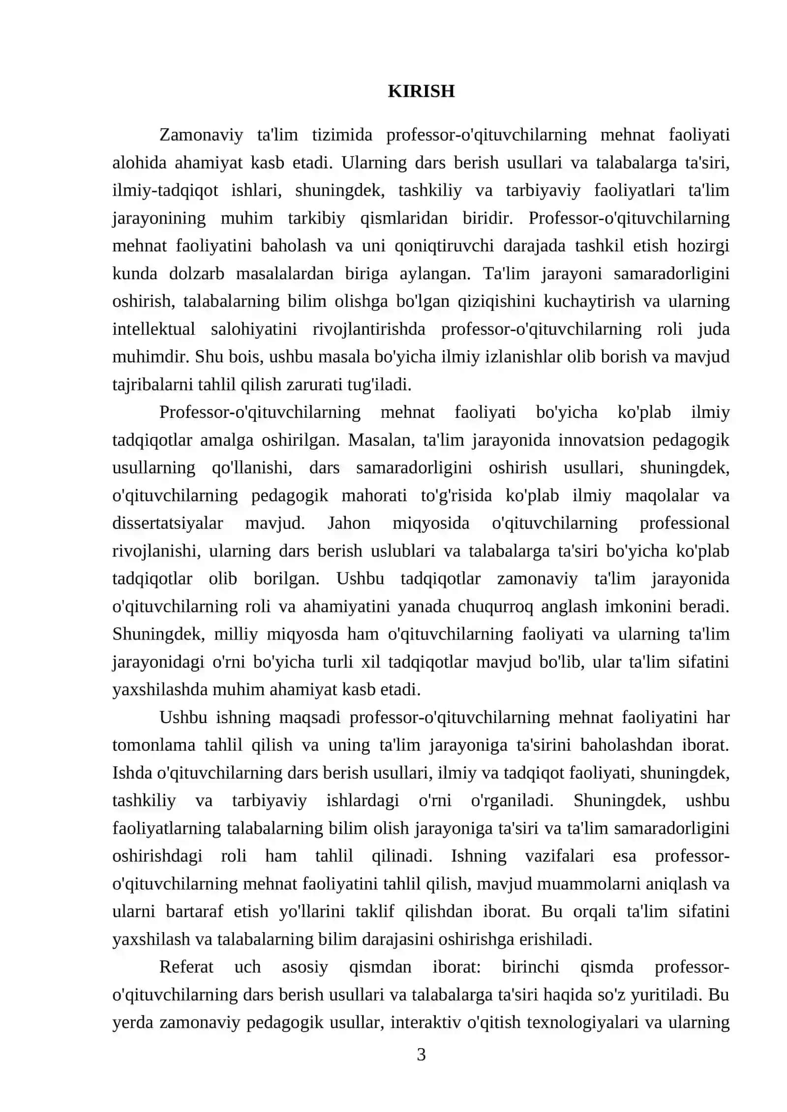 Professor-òqituvchilarning mehnat faoliyati sizni qay darajada qoniqtiradi 3