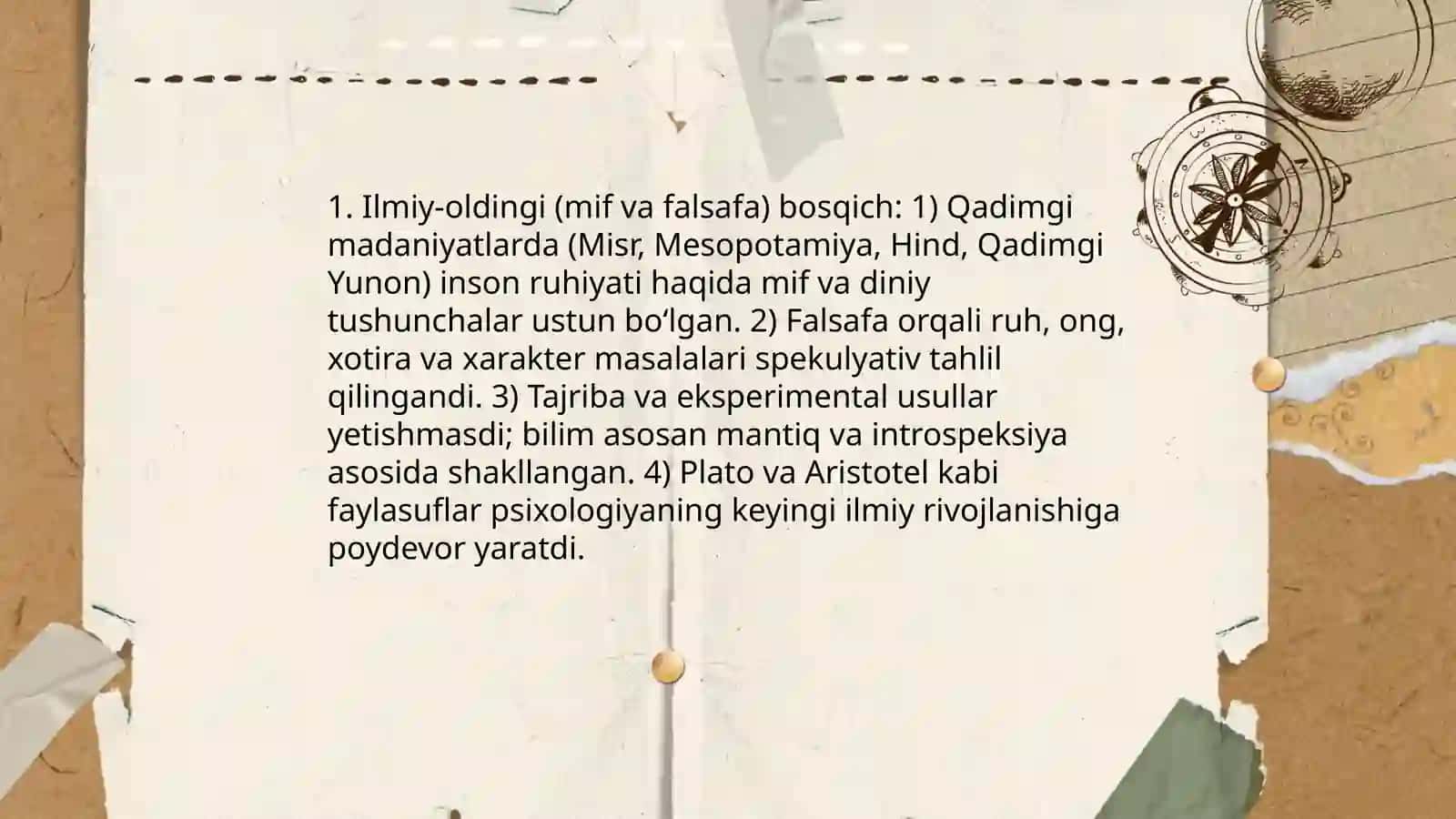 Psixologiya fanining taraqqiyot bosqichlari 3