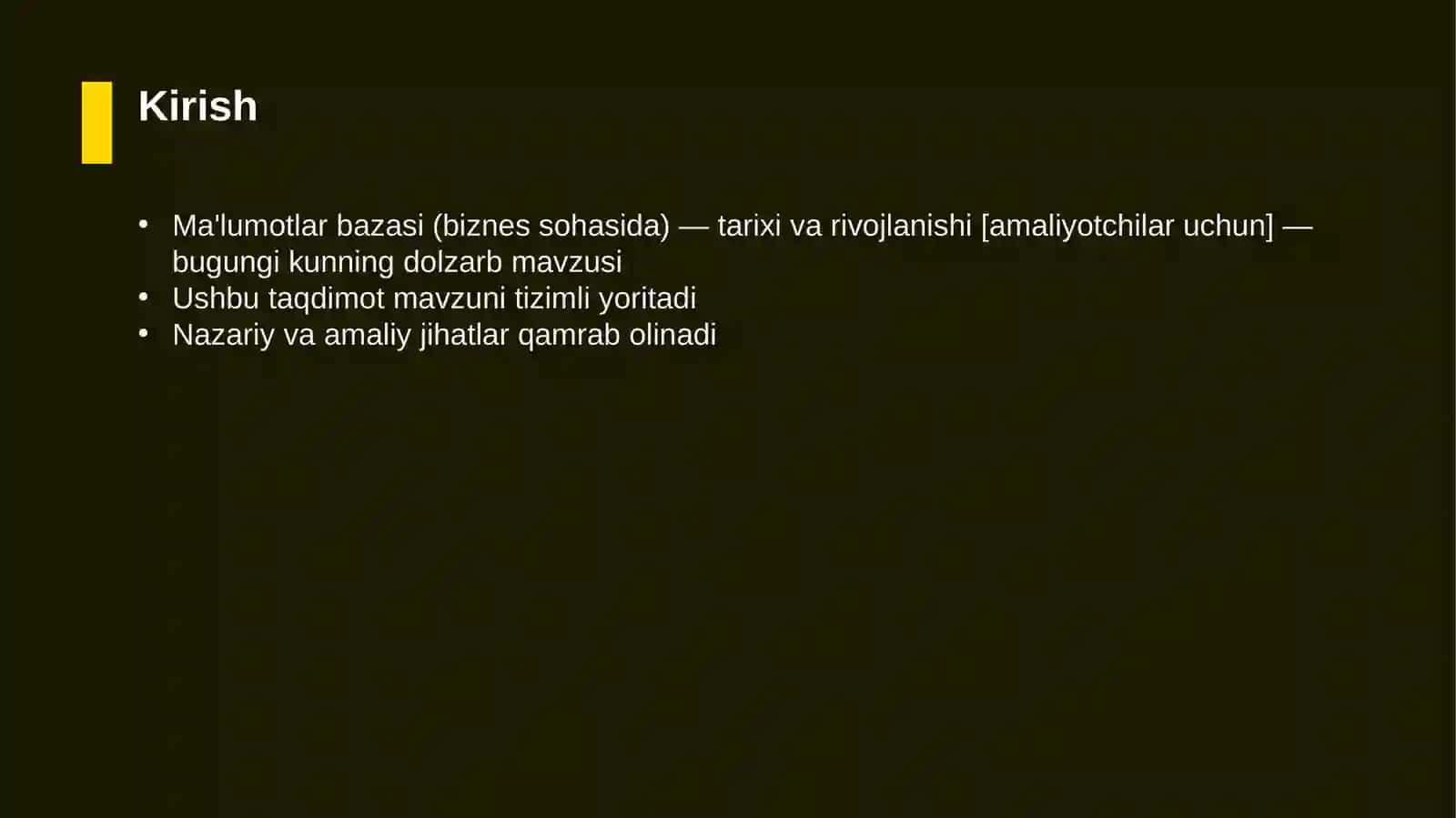 Ma'lumotlar bazasi (biznes sohasida) — tarixi va rivojlanishi [amaliyotchilar uchun] 3