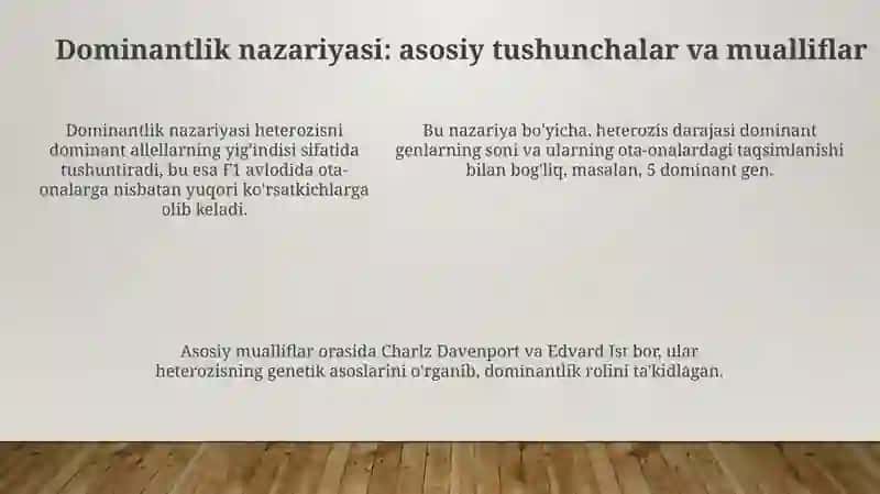 Kirish: Heterozisning mohiyati va ahamiyati 3