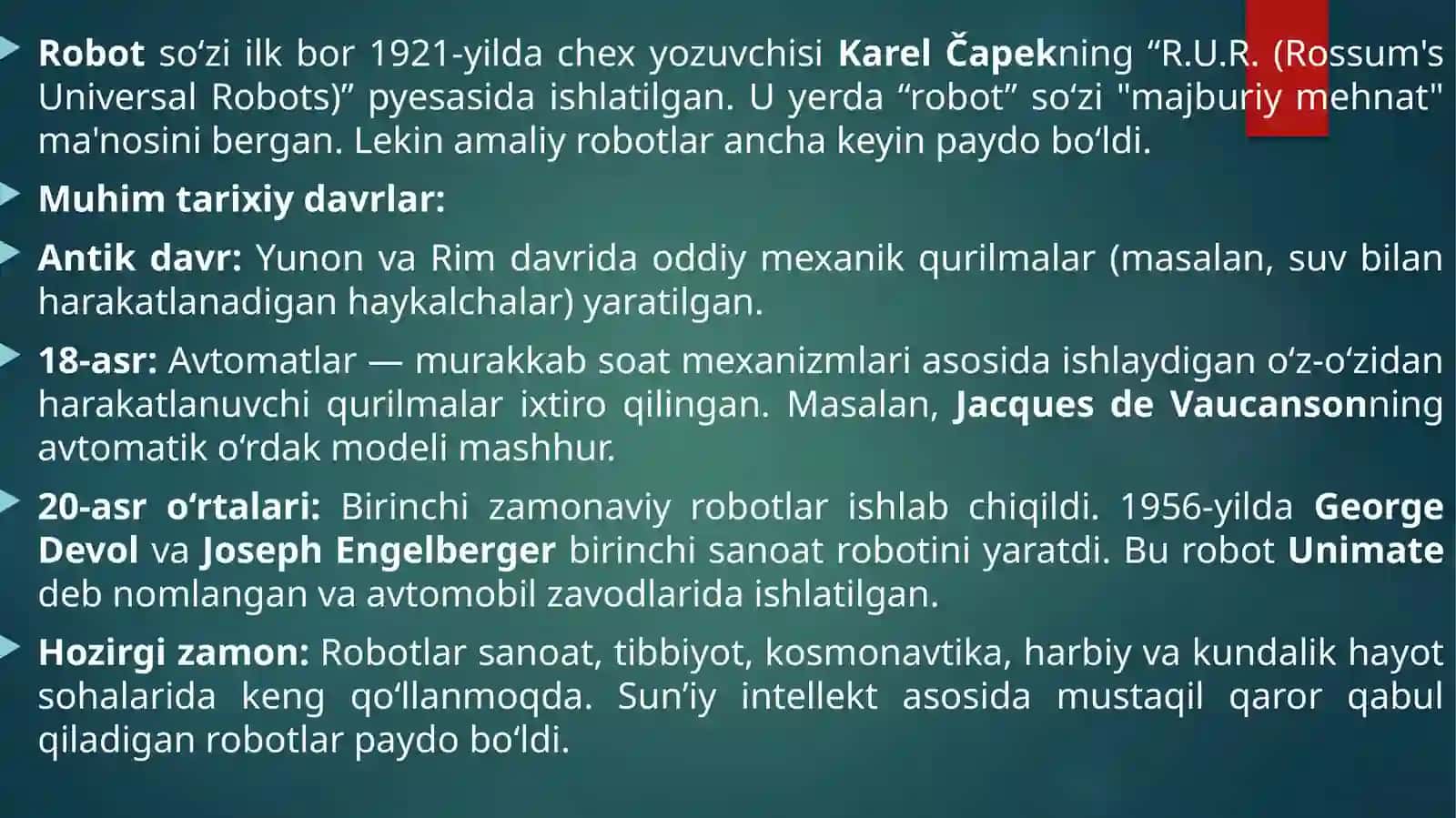 ROBOTO TEXNIKA DARSLARINI TASHKIL ETISH METODIKASI 3