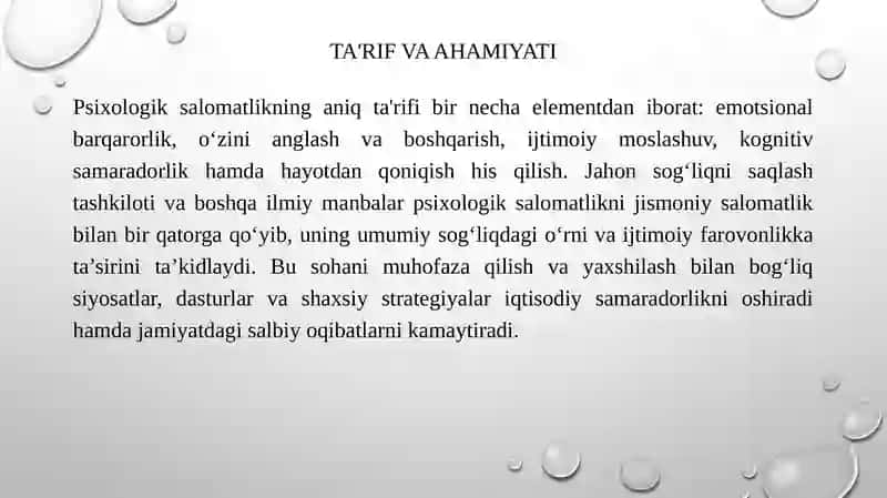 Psixologik salomatlik 3