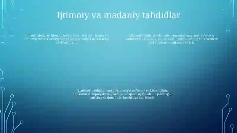 Shaxsga Yo'Naltirilgan Axborot: Psixologik,Diniy Va Madaniy Tahdidlar 3