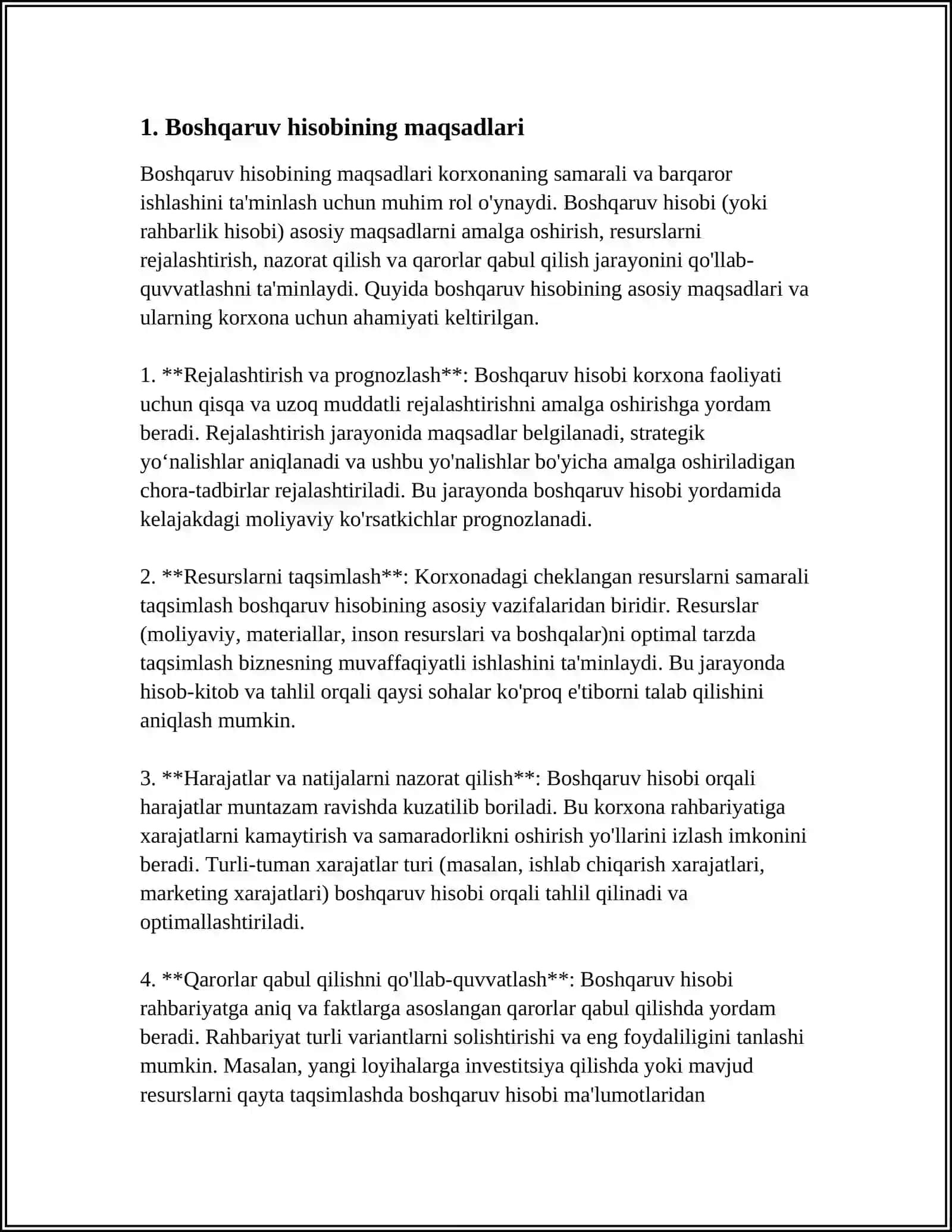 BOSHQARUV HISOBINI TASHKIL QILISH 3