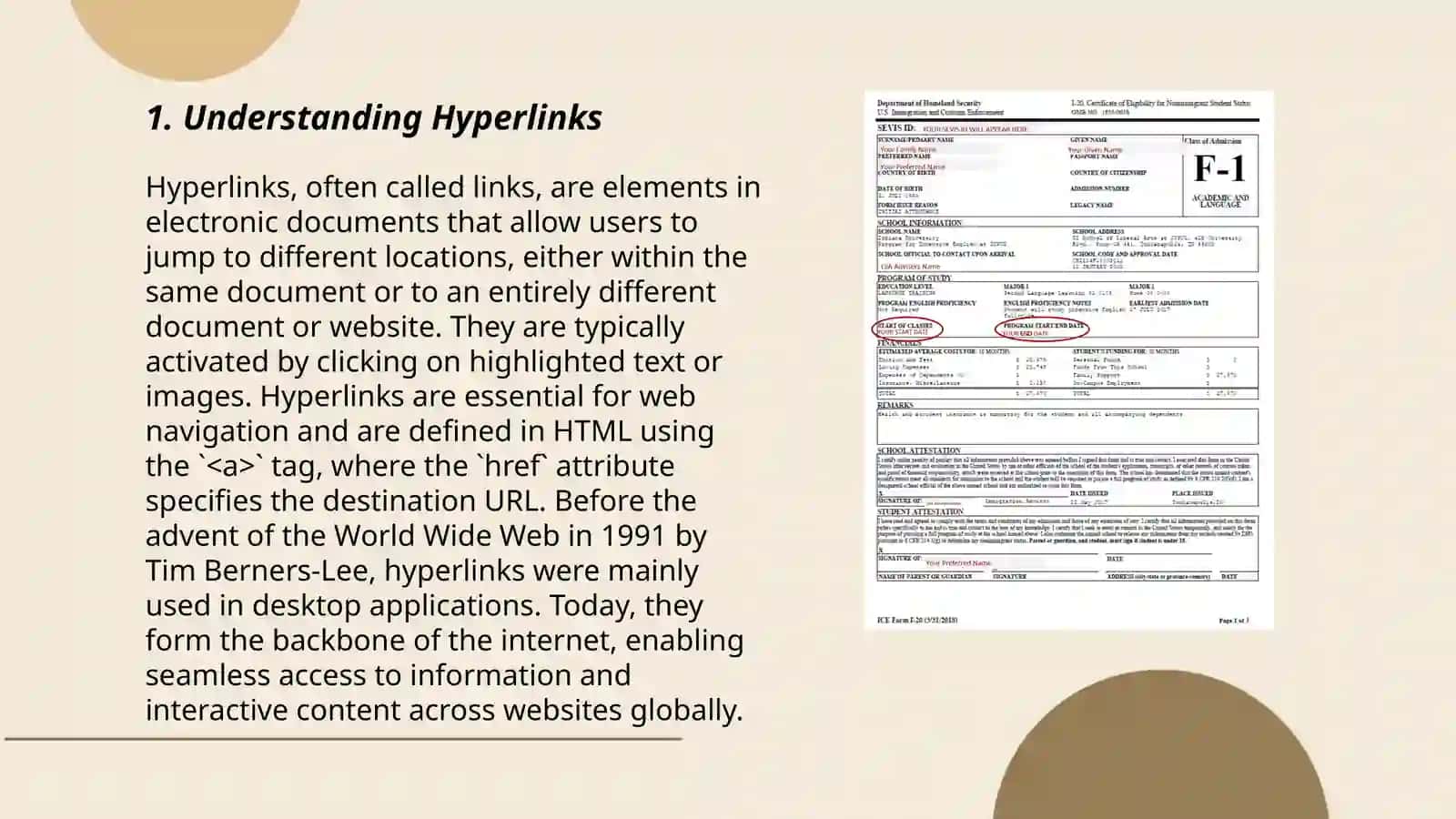 Using Links to Documents Internet Sources 3