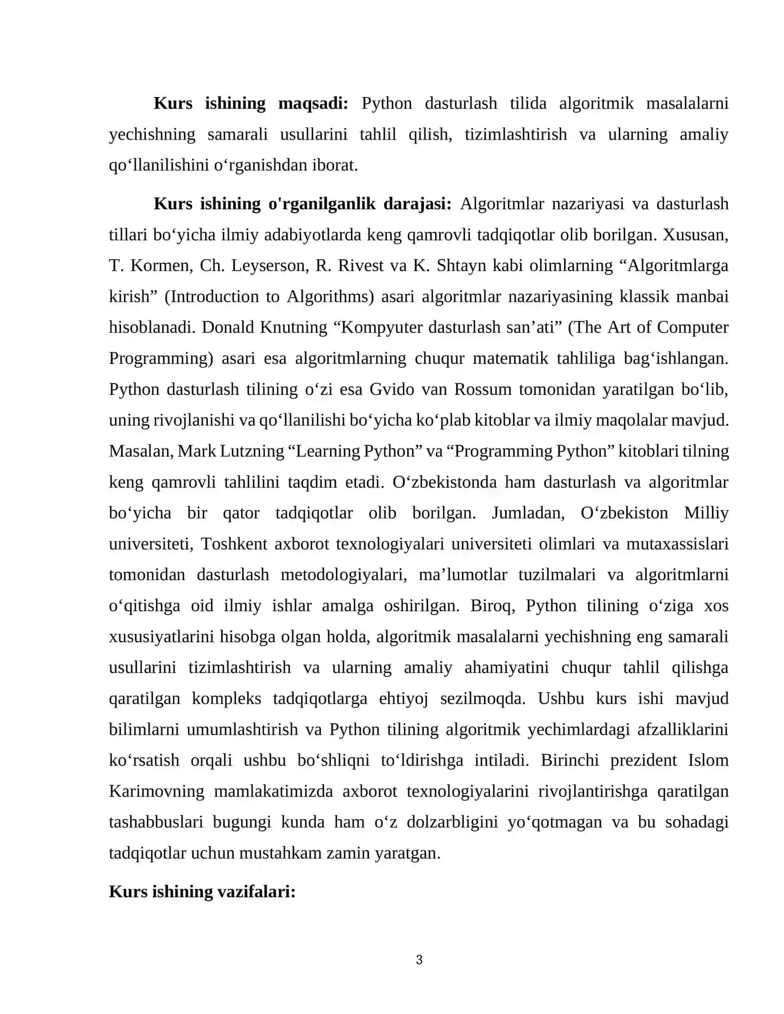 Algoritmik yechimlar 3