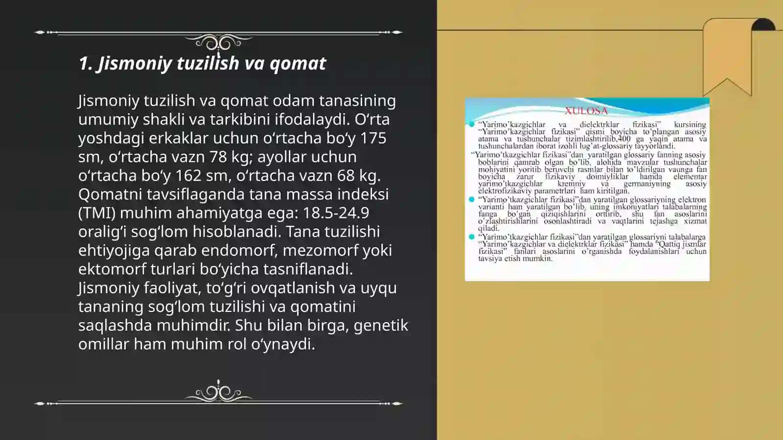 JISMONIY SIFATLARGA UMUMIY TAVSIF 3