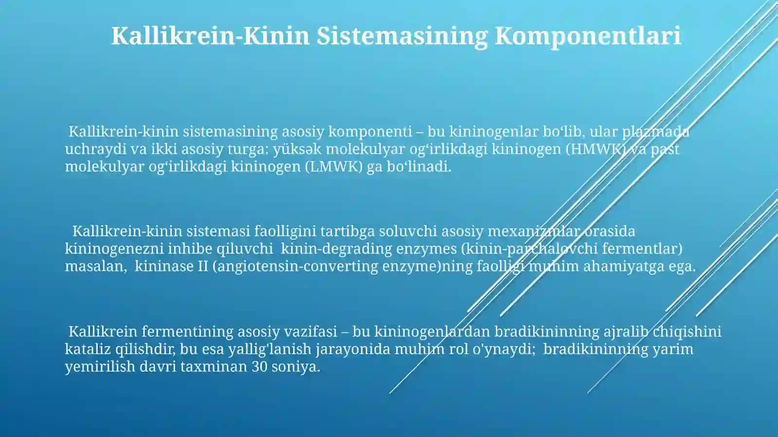 Kallikrein-kuningtizimi,klinikahamyati 3