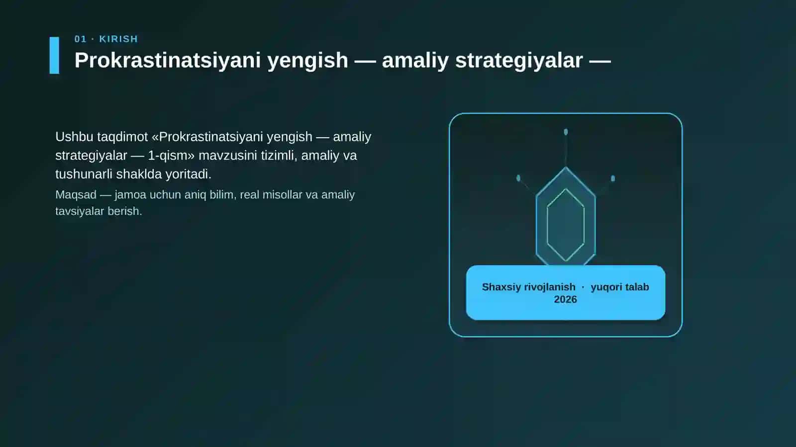 Prokrastinatsiyani yengish — amaliy strategiyalar — 1-qism 3
