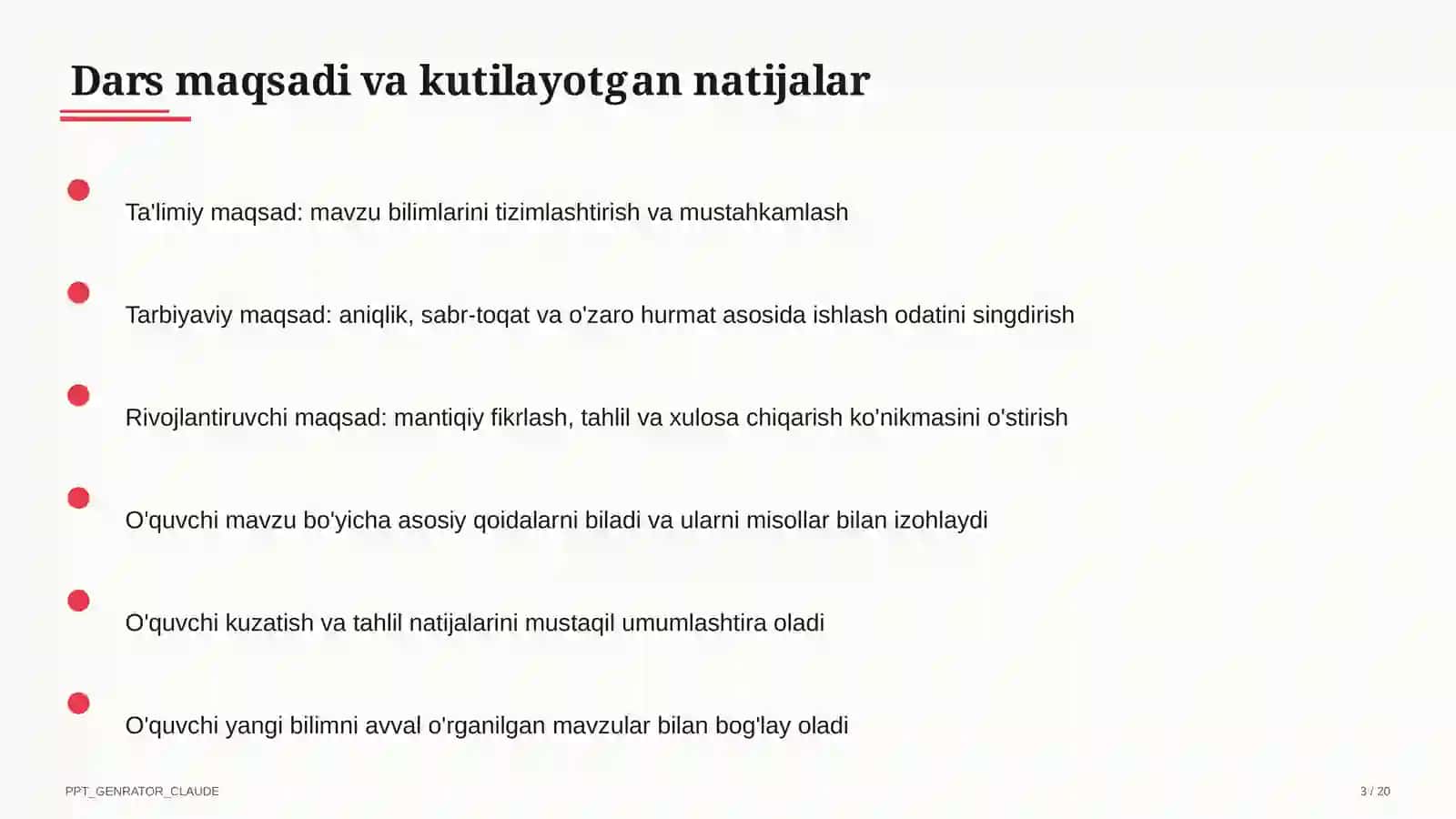 O'zbek milliy taomlari tayyorlash texnologiyasi (6-sinf) 3