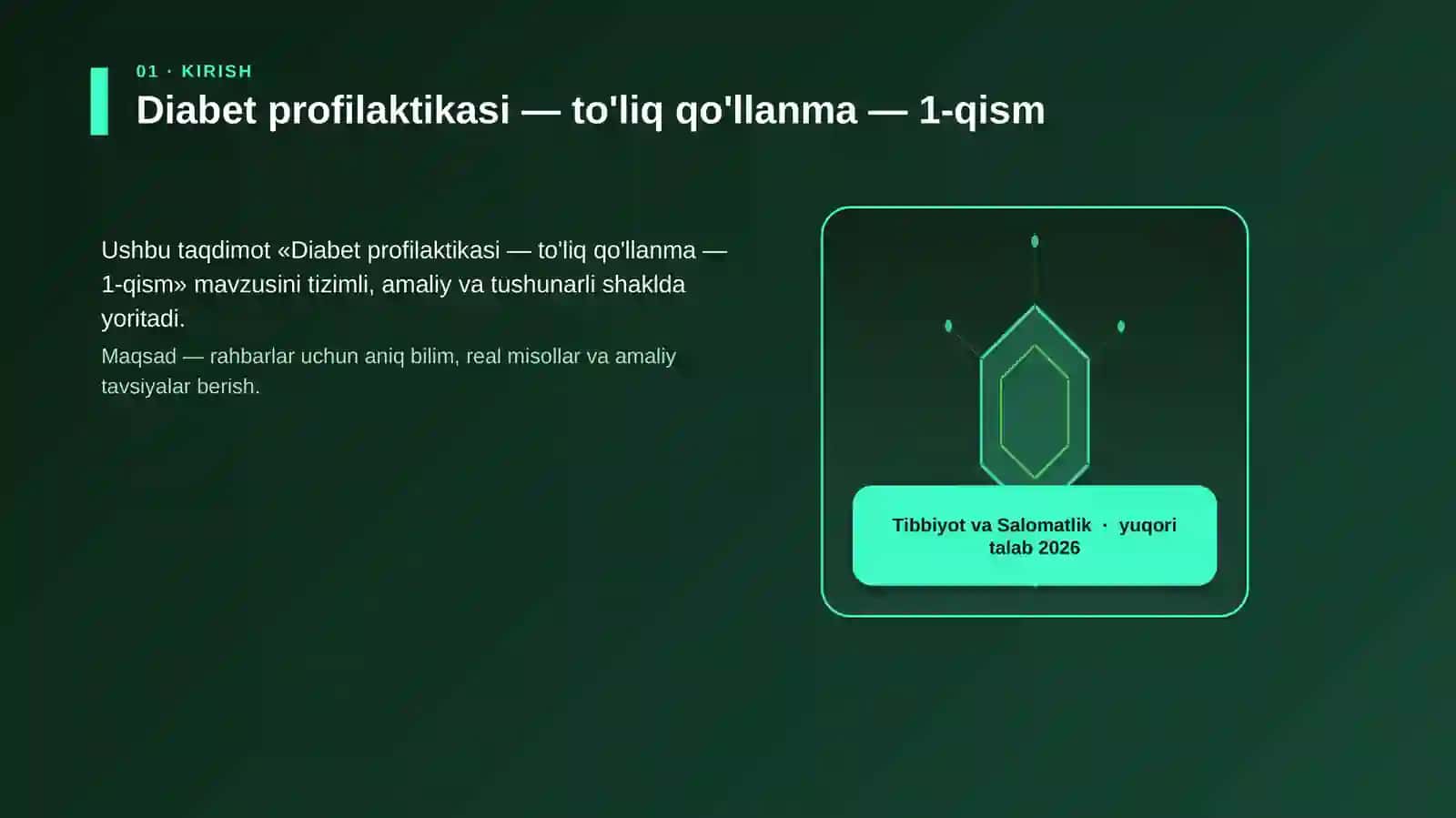 Diabet profilaktikasi — to'liq qo'llanma — 1-qism 3