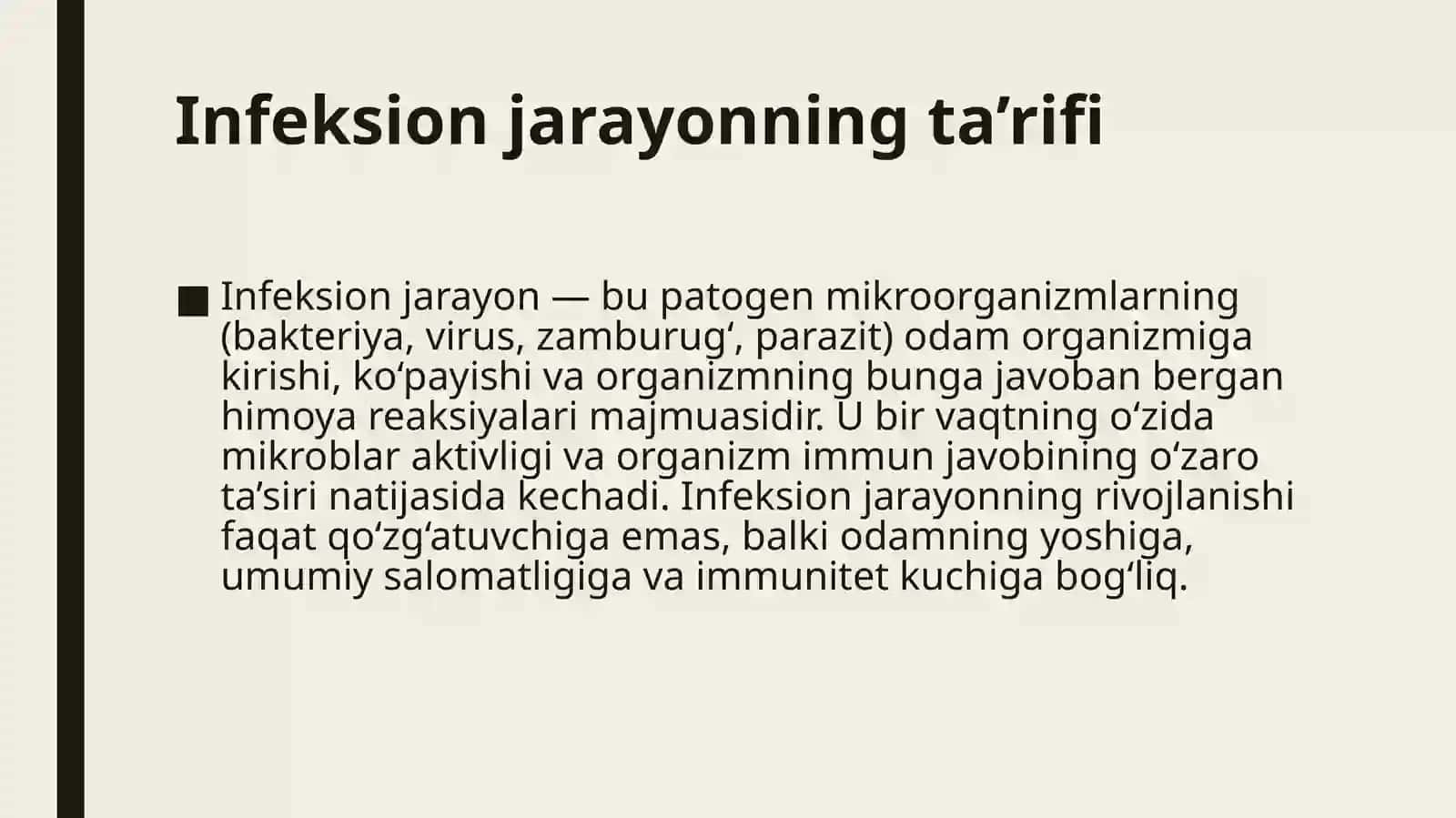 Umumiy infeksion jarayon haqida tushuncha 3
