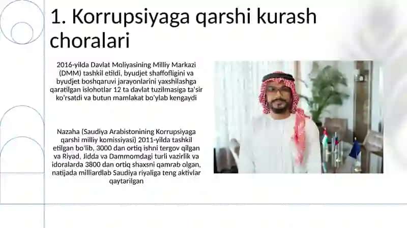 Saudiya Arabistoni davlatning menejmenti sohasidagi islohotlar 3