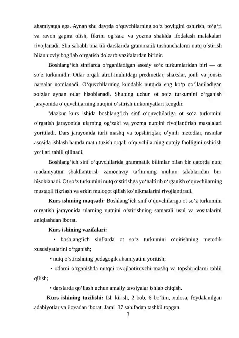 OT SO‘Z TURKUMINI O‘RGATISH 3