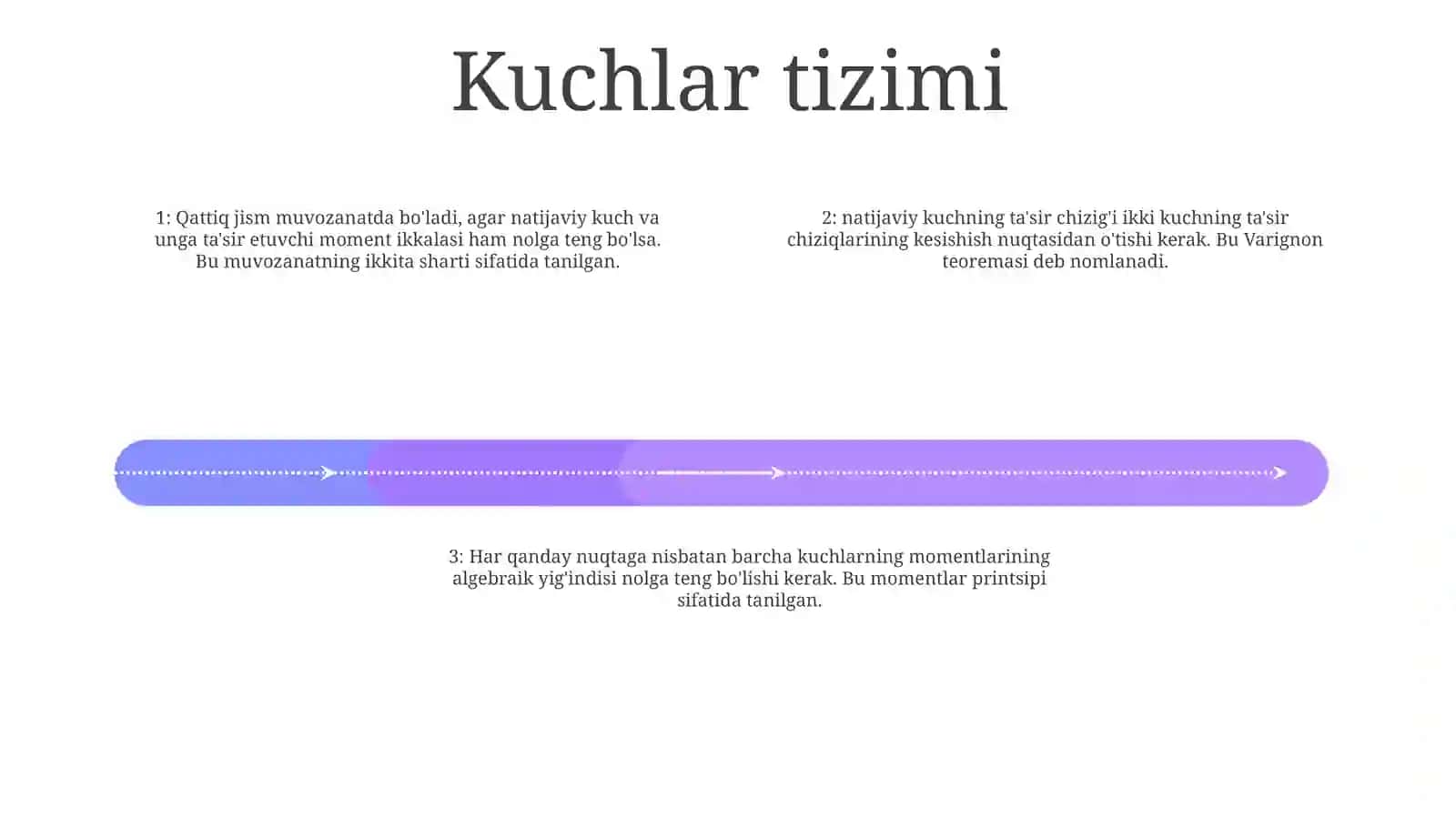 Fazodagi Ixtiyoriy Joylashgan Kuchlar SistemasiningMuvozanatShartlari 3