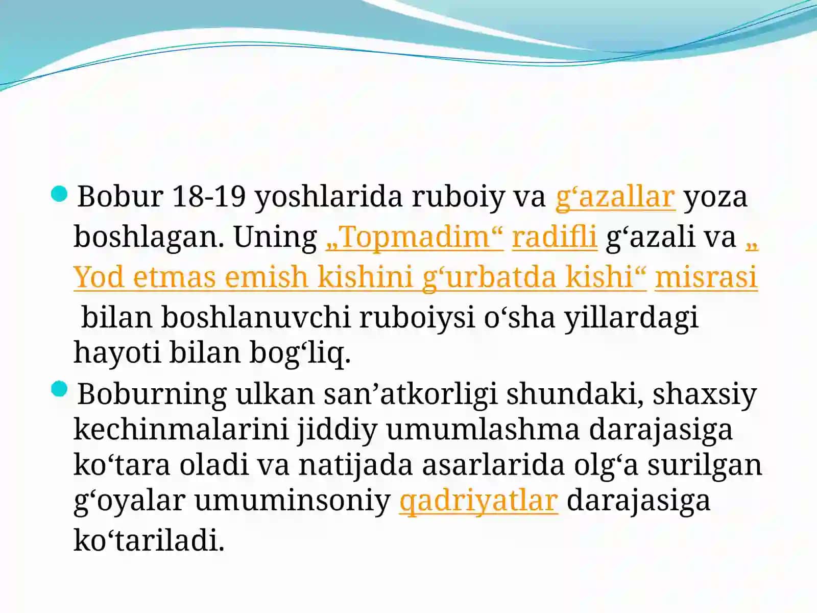 Z.M. Bobur ruboiylari tahlili 3
