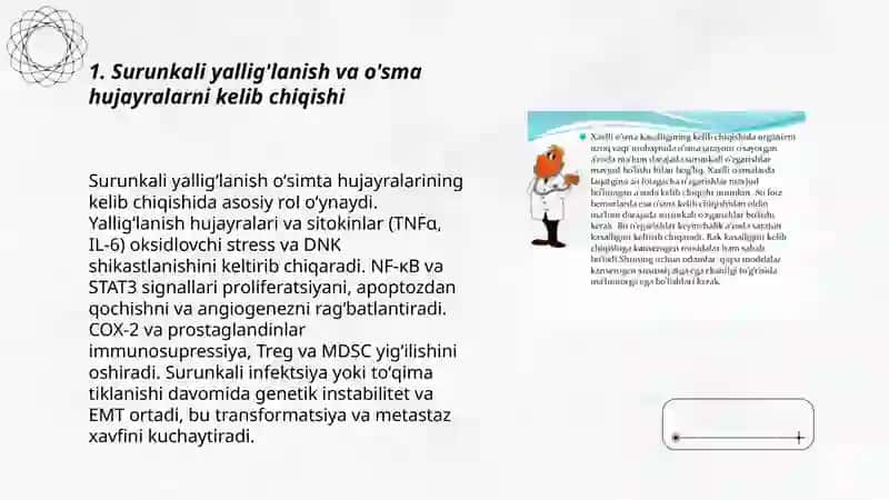 Immunopatalogiya o'sma hujayralarni kelib chiqishidagi ahamiyati 3