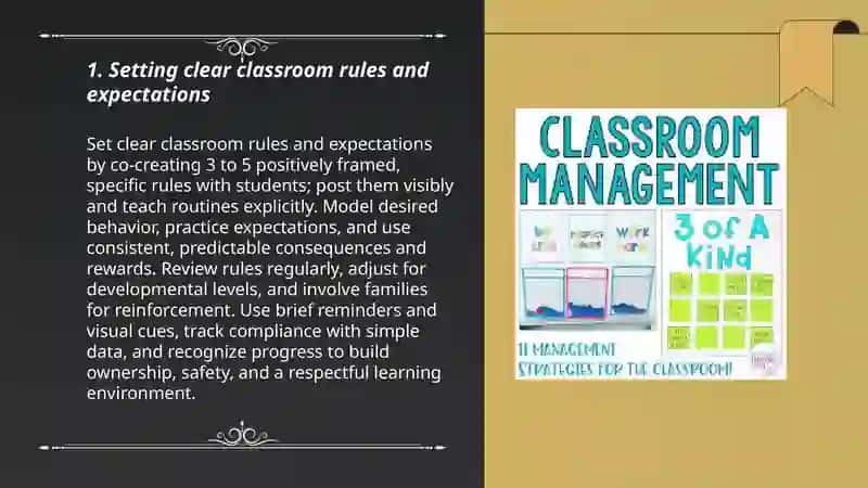 Classroom management strategies 3