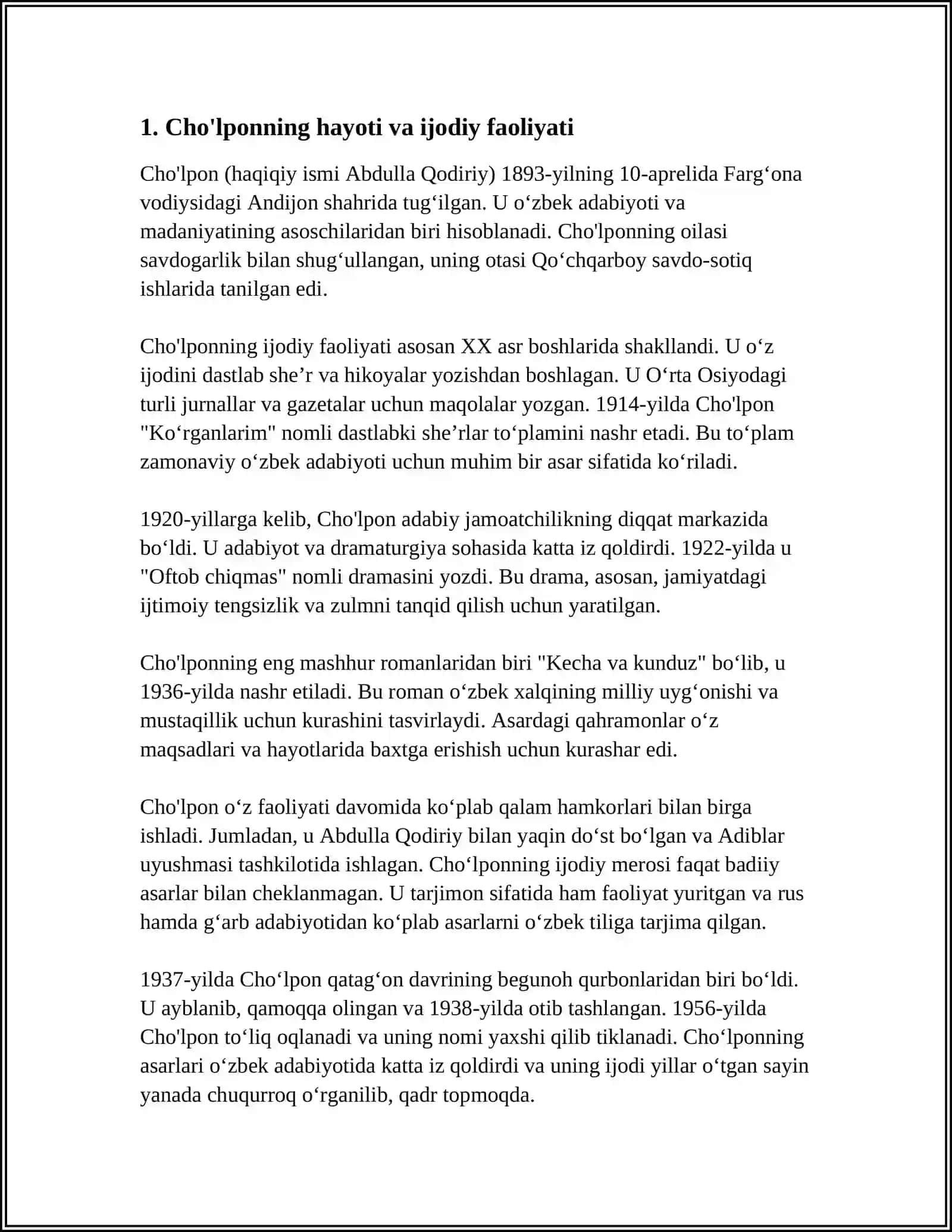 CHO'LPONNING ILK HIKOYALARIDA JADIDCHILIK G'OYALARINING IFODALANISHI 3