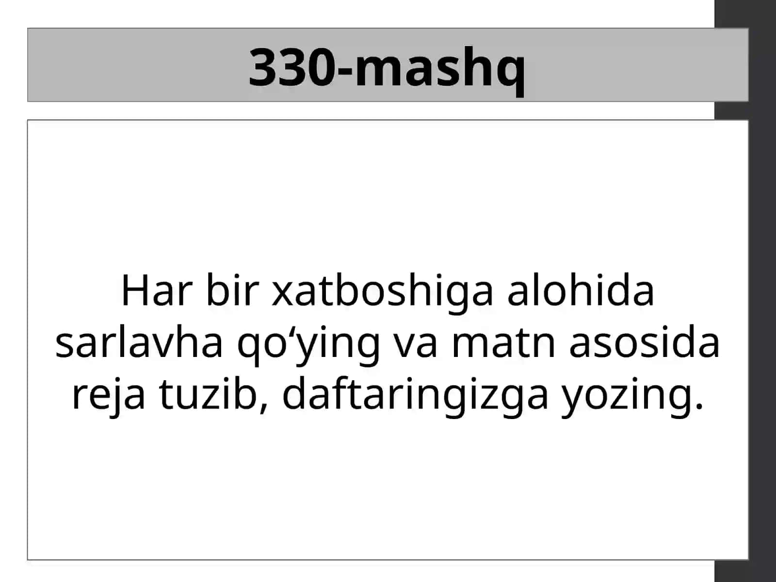 Matn valug‘at ustida ishlash 3