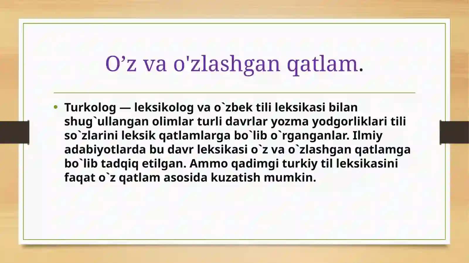 Turkiy tillar leksikasi. MahmudQoshg’ariylug’ati 3