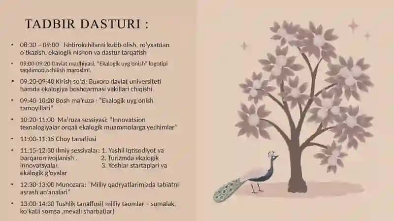 EKALOGIK UYG’ONISH : INNOVATSIYA VA MILLIY QADRYATLAR UYG’UNLIGI 3