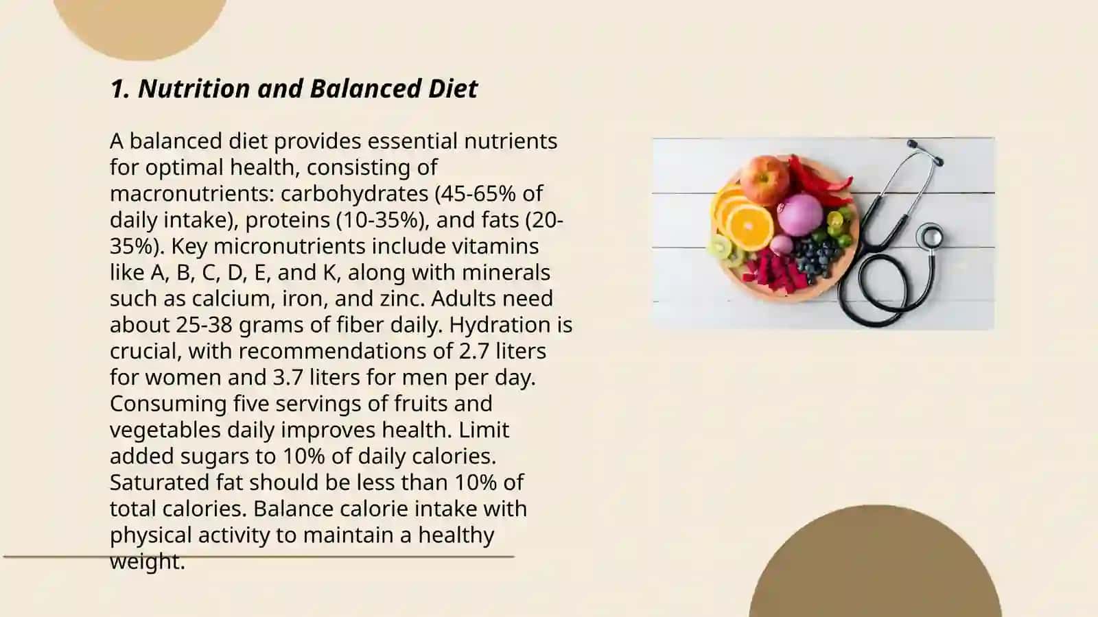 Keeping healthy 3
