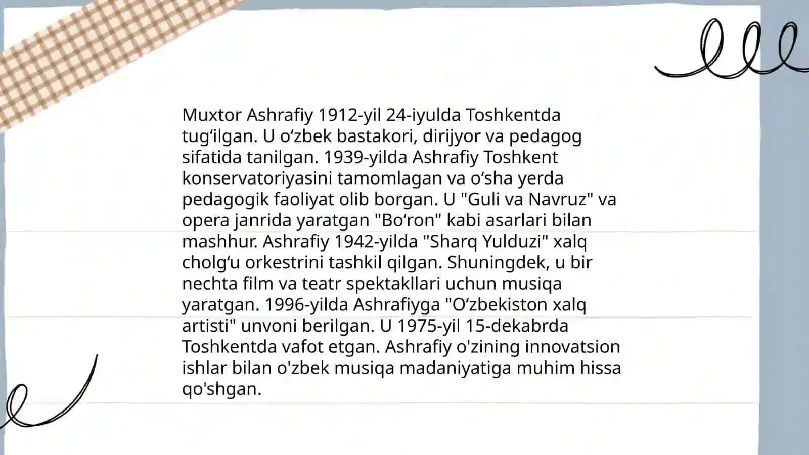 Muxtor Ashrafiyning ijodi 3