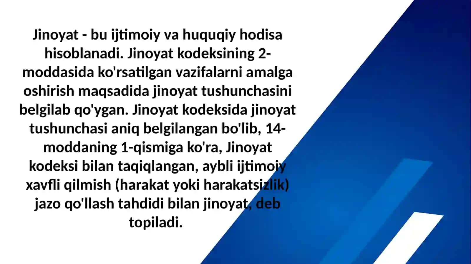 Jinoyatchilik tushunchasi va uning belgilari 3