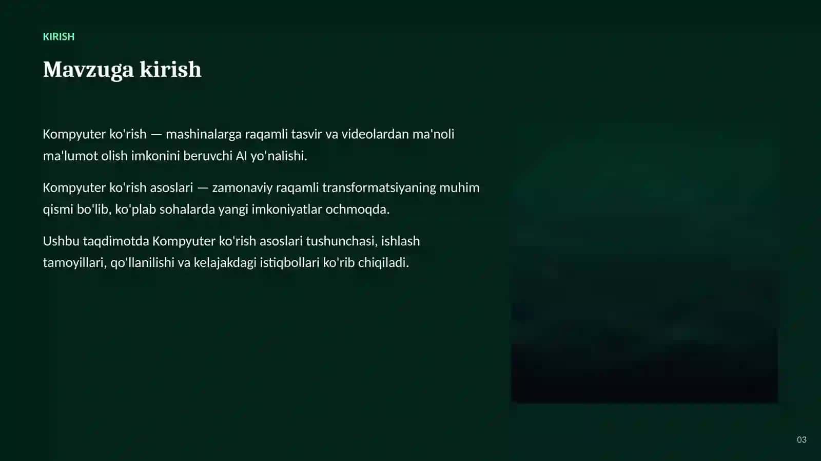 Kompyuter ko'rish asoslari 3